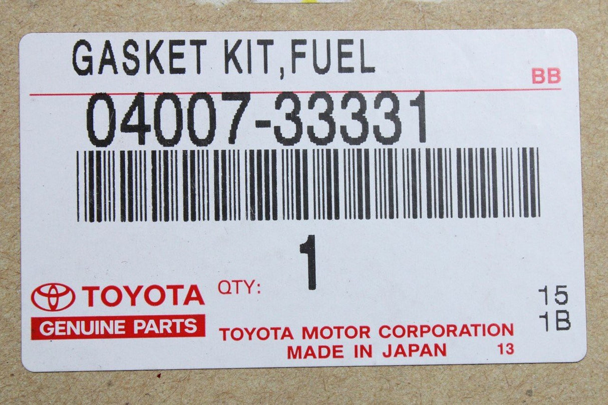 Toyota fuel gasket kit 04007-33331