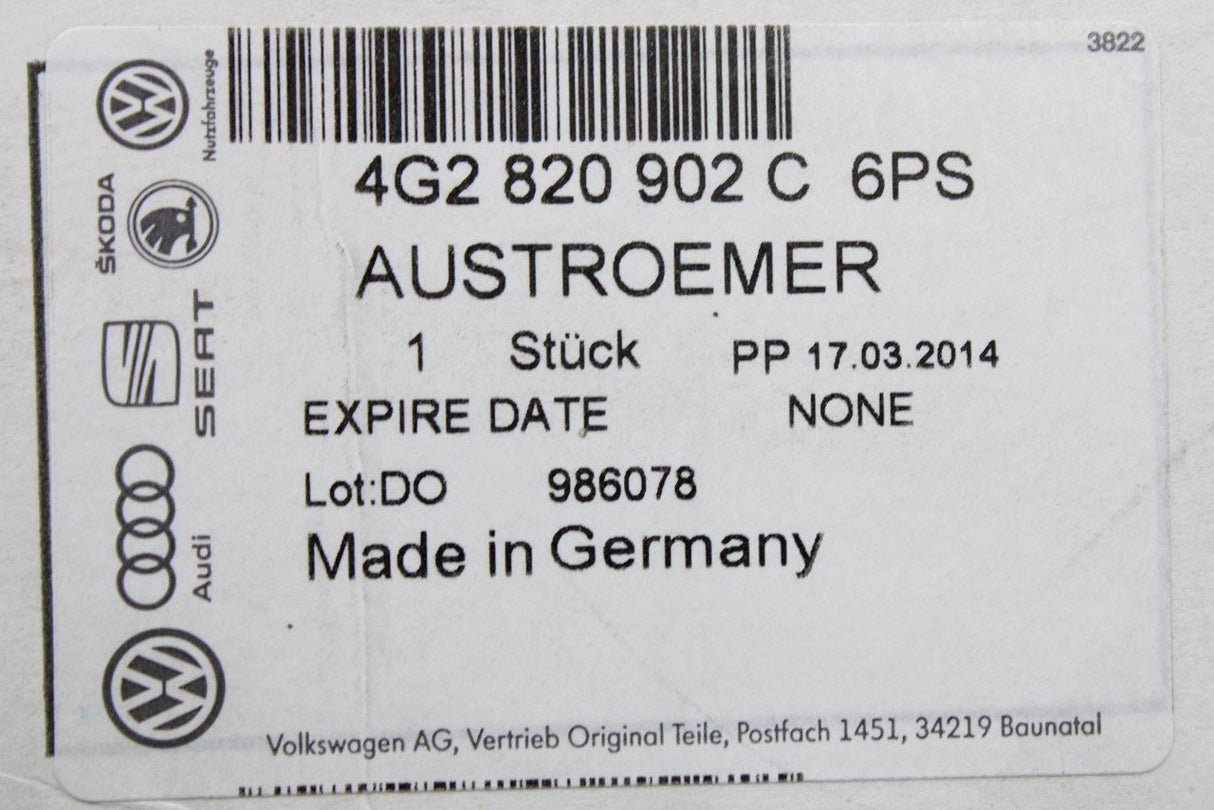 Audi A6 RS6 A7 RS7 2011-18 dashboard air vent RHD (right) 4G2820902C 6PS