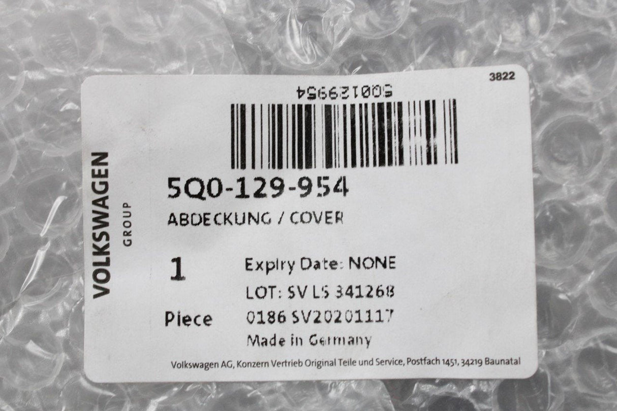 VW Audi Skoda SEAT 1.2 1.4 1.6 TSI Front air intake cover 5Q0129954