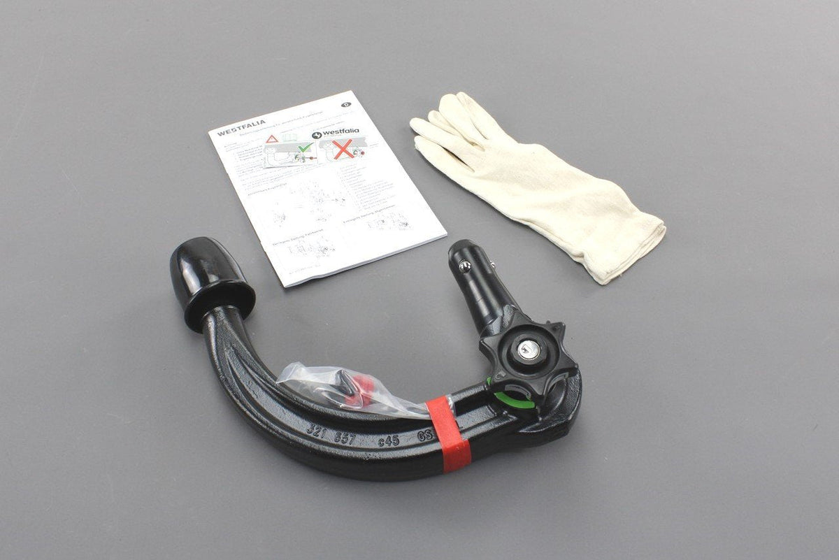 VW Caddy 2009-2021 removable tow-bar ball head joint hook 2K0092770W, view 1