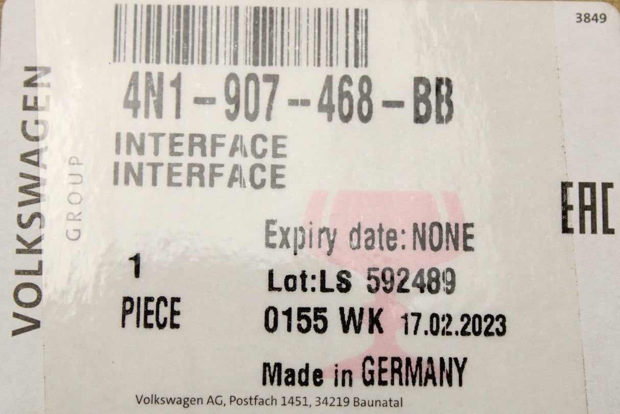 VW Touareg Audi A8 Q8 RS6 diagnostic interface for data bus 4N1907468BB