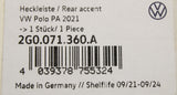 VW Polo AW 2022-on boot lid protective strip (chrome) 2G0071360A