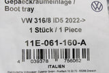 VW ID.5 2022-On foam boot compartment liner (basic floor) 11E061160A
