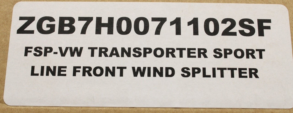 VW Transporter T6 16-20 sportline front bumper splitter ZGB7H0071102SF