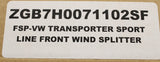 VW Transporter T6 16-20 sportline front bumper splitter ZGB7H0071102SF