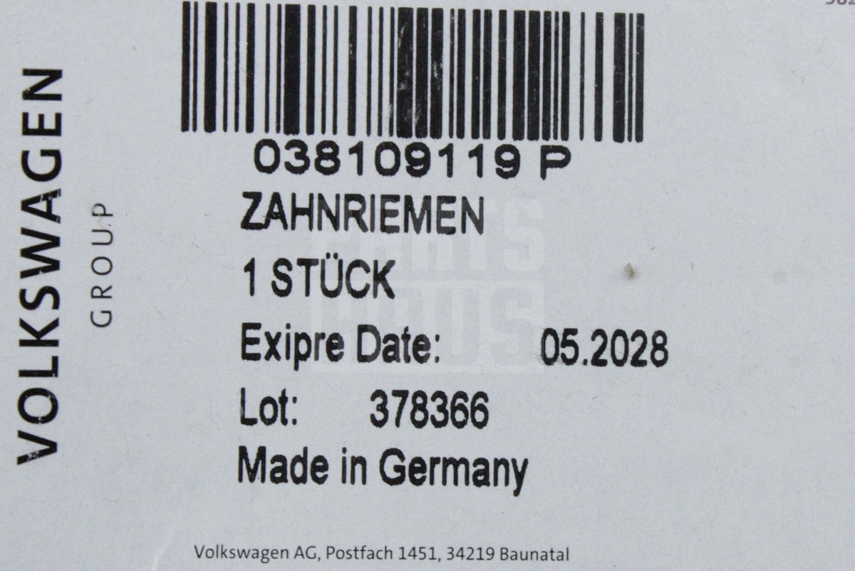 VW Golf Audi A2 Skoda SEAT 1.4 1.9 TDI cambelt timing belt kit 038198119