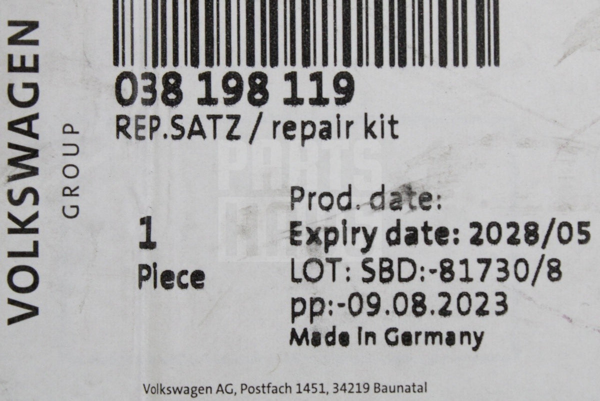 VW Golf Audi A2 Skoda SEAT 1.4 1.9 TDI cambelt timing belt kit 038198119