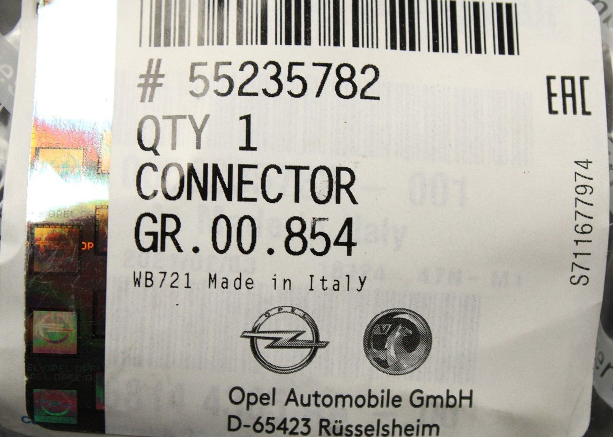 Vauxhall Combo D 2012 -18 clutch slave cylinder pipe 55235782