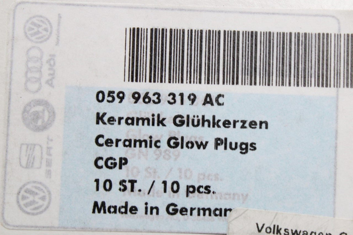 Audi A4 A5 A6 A7 A8 Q5 Q7 Q8 glow plug for 3.0 TDI (x1) 059963319AC