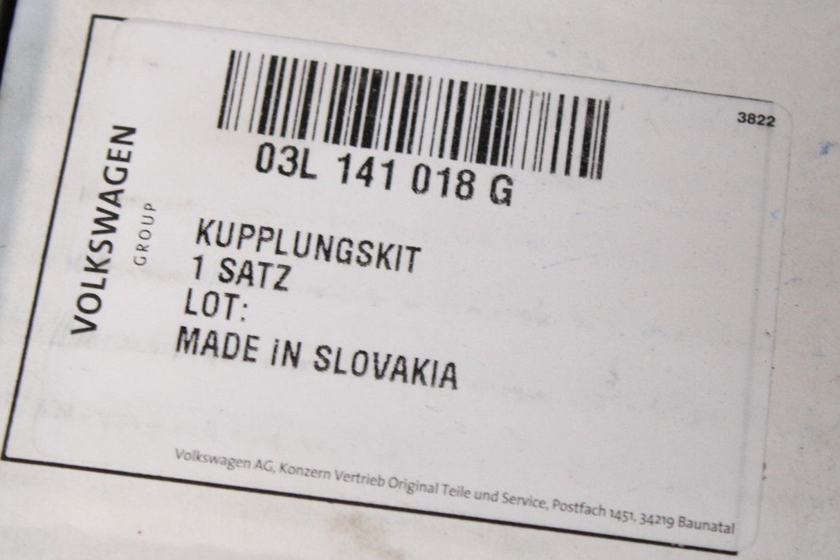 VW Audi Skoda SEAT 2.0 TDI 6-speed manual clutch kit (240mm) 03L141018G