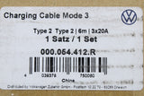 Volkswagen charge cable for public charging station (Mode 3) 000054412R