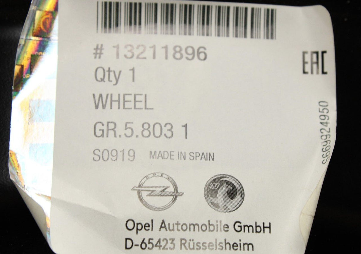 Vauxhall Adam 2013-2019 Corsa 2007-2019 14" steel wheel (black) 13211896