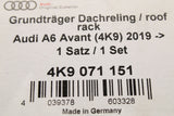 Audi A6 S6 RS6 Avant C8 2019-on accessory roof bars set 4K9071151