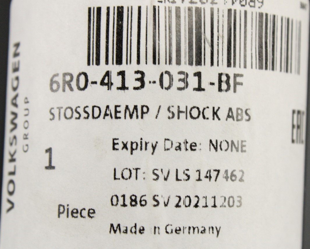 Skoda Fabia Rapid SEAT Toledo 2013-on shock absorber (front) 6R0413031BF