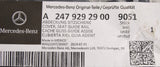 Mercedes-Benz H247 GLB rear seat bench guide rail cover A24792929009051