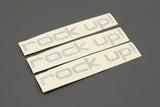 VW Up! 2012-16 Rock Up lettering decals (x3) ZGB1S0071530