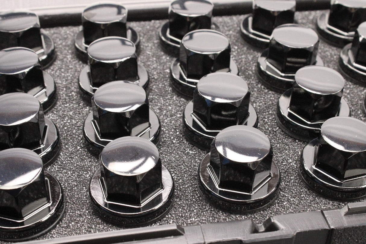 Land Rover Discovery Range Rover black wheel nut set (x20) VPLWW0078