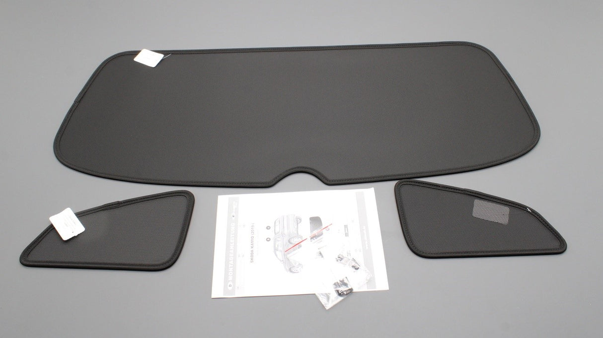 Skoda Kamiq 2019-on rear windows sun blinds kit bundle 658064363/361