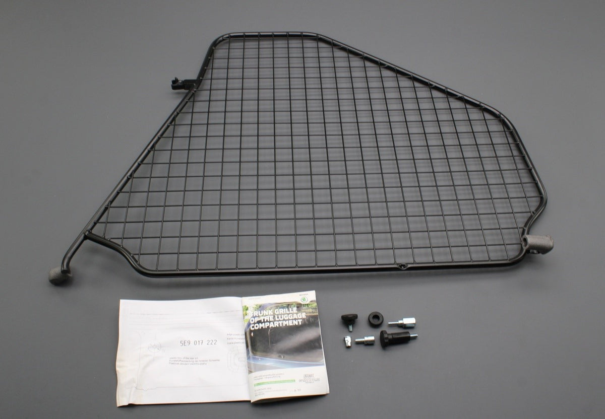 Skoda Octavia Estate 2013-20 longitudinal boot parition grille 5E9017222, view 1