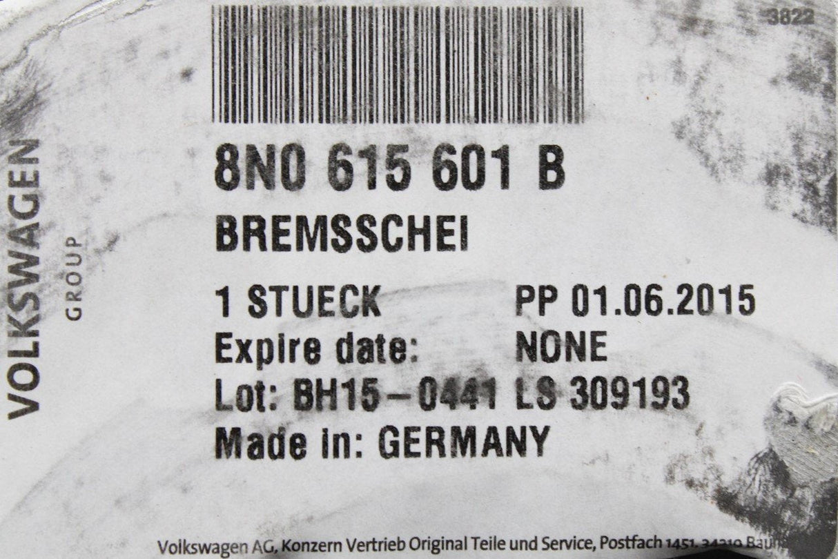 VW Golf MK4 Bora Beetle SEAT Leon 256mm rear discs & pads JZW698601BC
