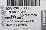 VW Golf MK4 Bora Beetle SEAT Leon 256mm rear discs & pads JZW698601BC