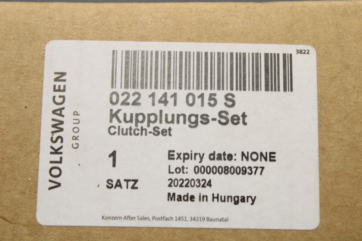 VW Golf Audi Skoda SEAT clutch and pressure plate kit 2.0 TDI 022141015S