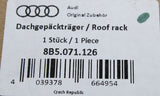 Audi A5 Saloon 2025-on accessory roof bars 8B5071126