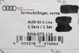 Audi A5 S-line 2017-20 mud flaps set left & right (front) 8W6075116