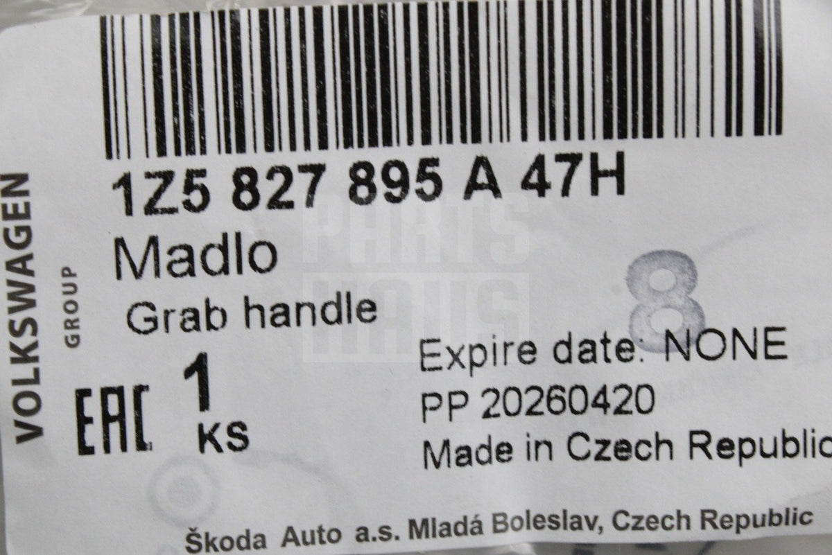 Skoda Fabia 5J Octavia 1Z Yeti Interior boot lid handle 1Z5827895A 47H