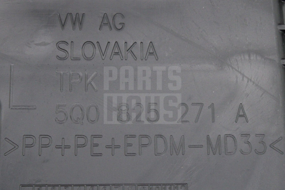 VW Golf MK7 Audi A3 Skoda SEAT Left front underbody panel 5Q0825271A