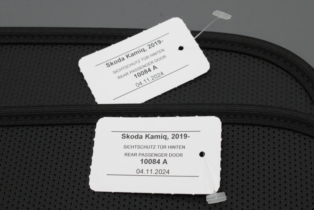 Skoda Kamiq 2019-on rear door windows sun blinds kit 658064363