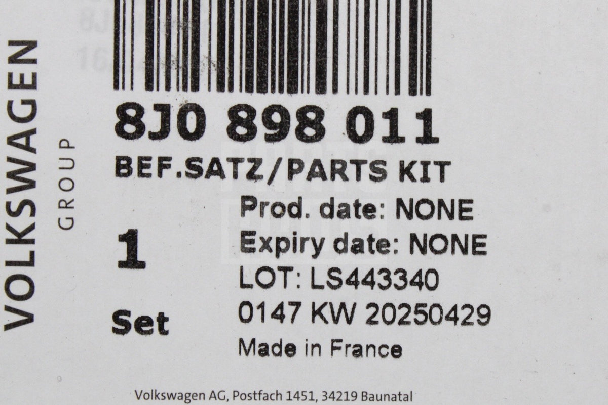 Audi R8 TT TTRS 2007-2015 wing mirror hardware kit 8J0898011