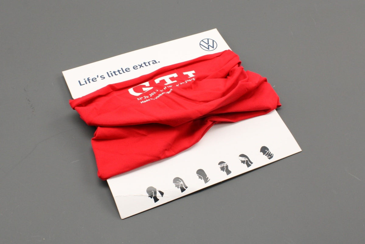 VW GTI snood/scarf in red 5HV084303A 645, view 1
