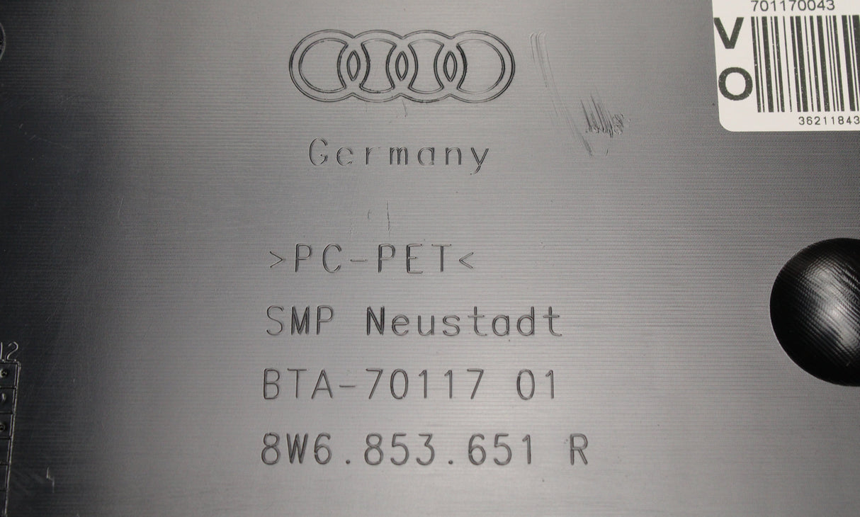 Audi A5 2017-on front bumper grille (twilight matt) 8W6853651R RP5