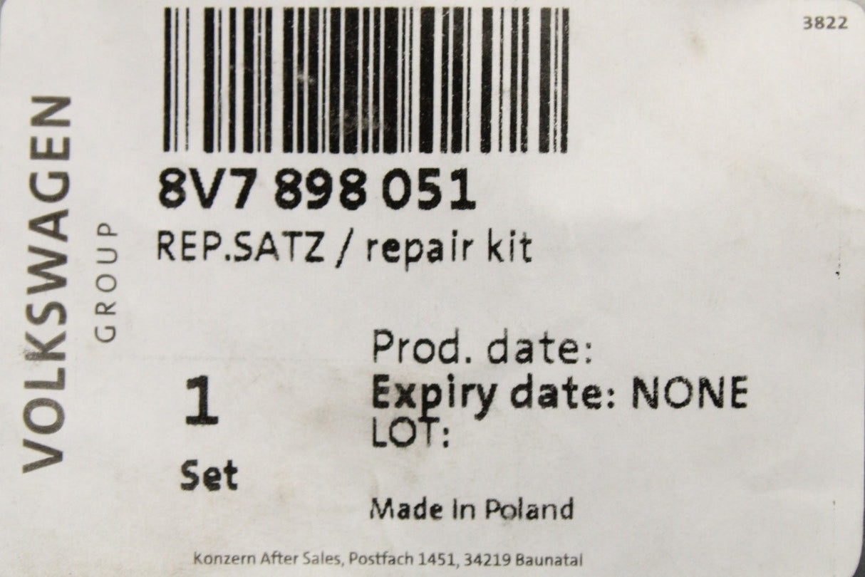Audi A3 S3 Cabriolet 2015-21 soft top roof repair fixing kit 8V7898051