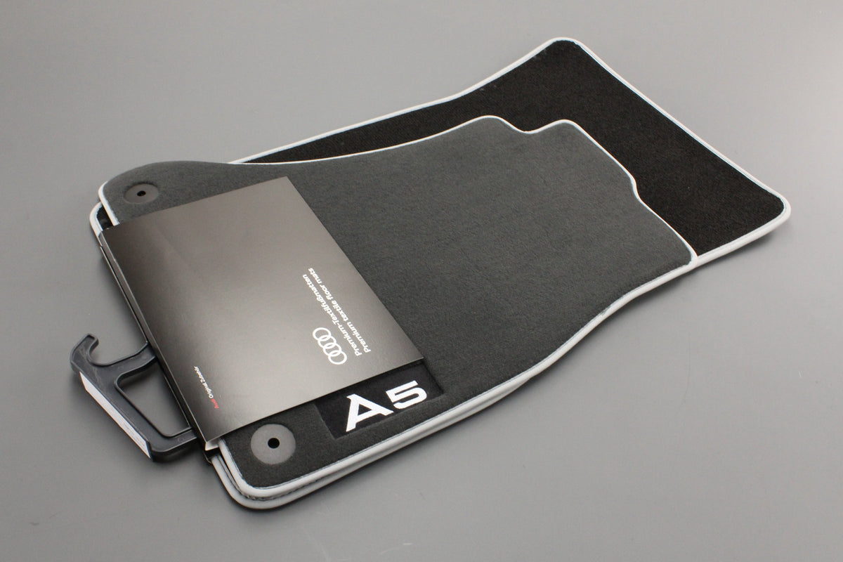 Audi A5 2007-2016 RHD premium textile floor mats (front) 8T2061275 MNO, view 1