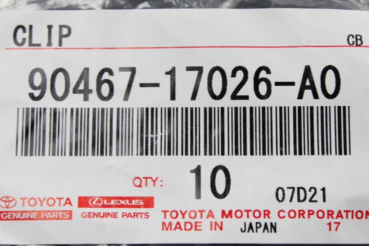 Toyota Lexus clip 90467-17026-A0