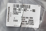 VW Polo 2018-On luggage compartment side carpet liner left 2GS867427 1BS