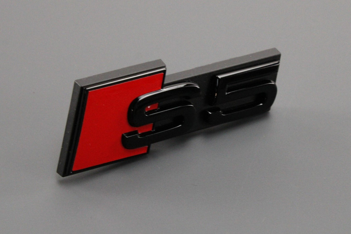Audi S5 2017-on gloss black front grille emblem badge 8W6071805, view 1