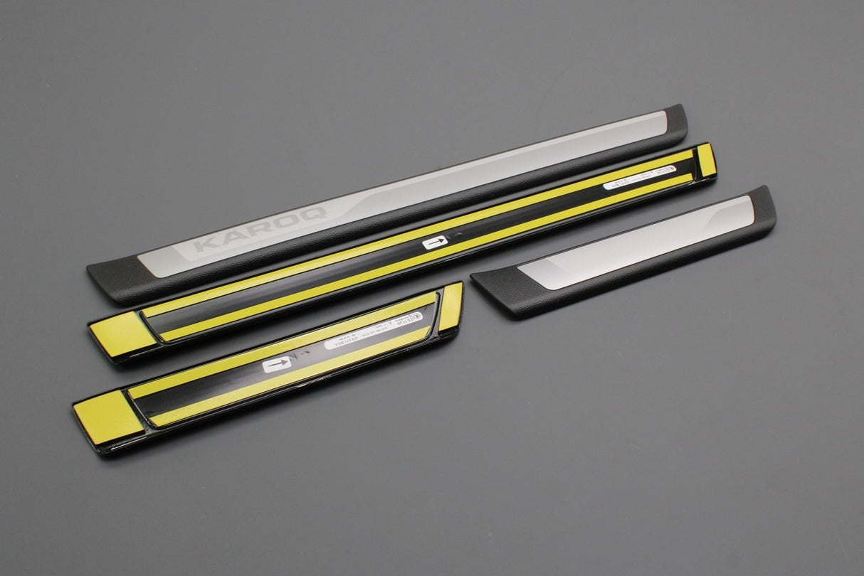 Skoda Karoq 2018-on decorative door sill strips 57A071303A