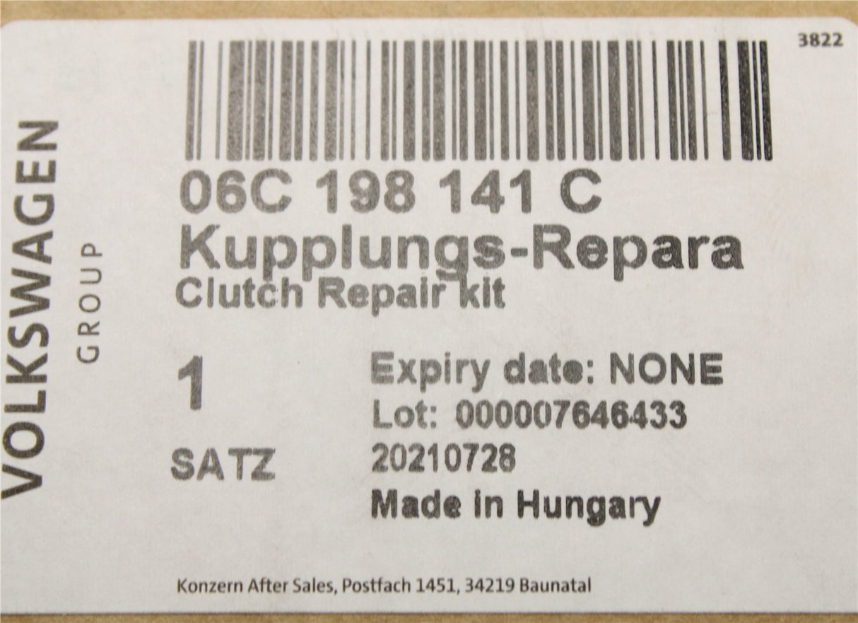 Audi A4 A6 SEAT Exeo 2005-2014 clutch kit (2.0 TFSI) 06C198141C