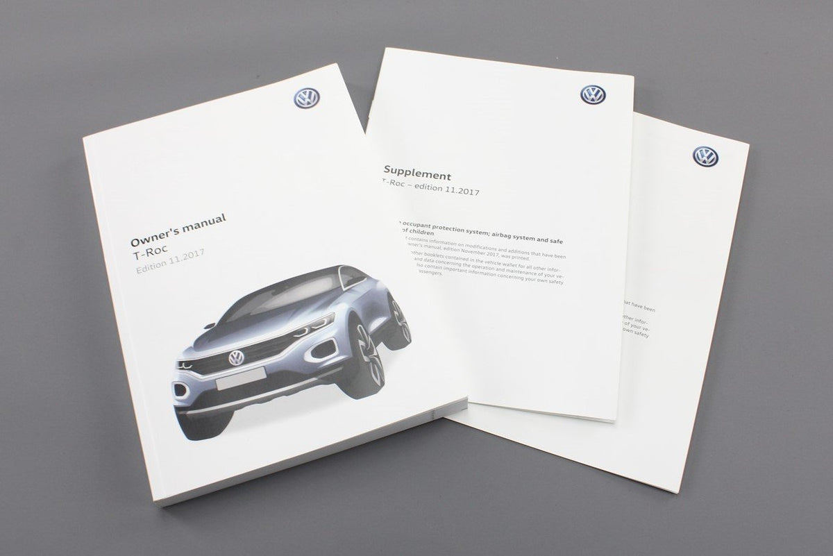 VW T-Roc 2018-on owners manual booklet edition 11.2017 2GA012720AB, view 1
