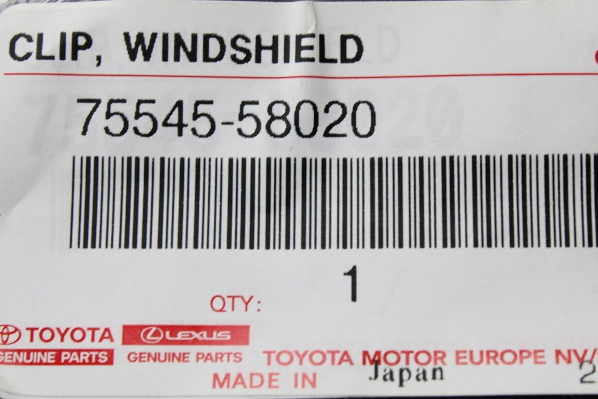 Lexus windscreen mounting clip (x1) 75545-58020