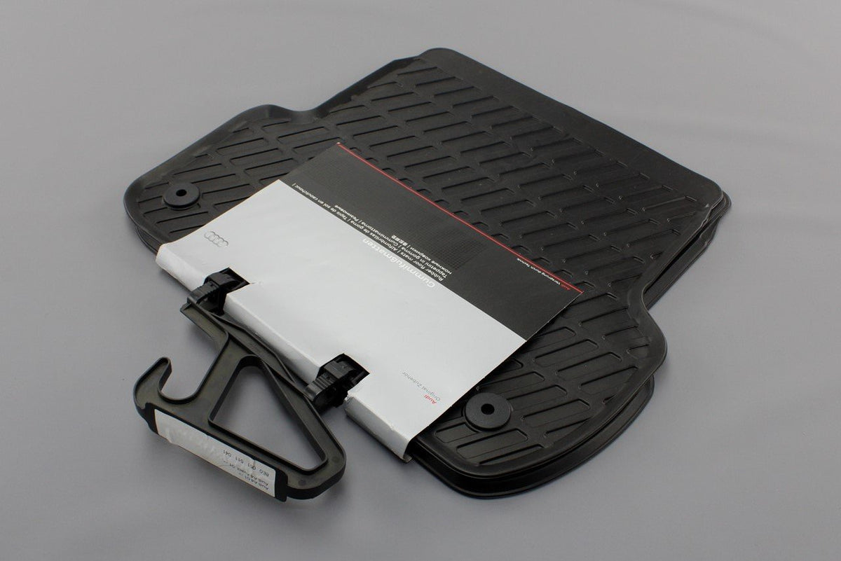Audi A4 B6 B7 saloon 2001-2008 rear rubber floor mats 8E0061511 041, view 1