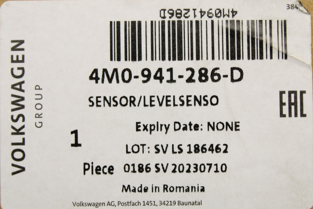VW Touareg Audi Q8 16-on headlight level sensor (front right) 4M0941286D