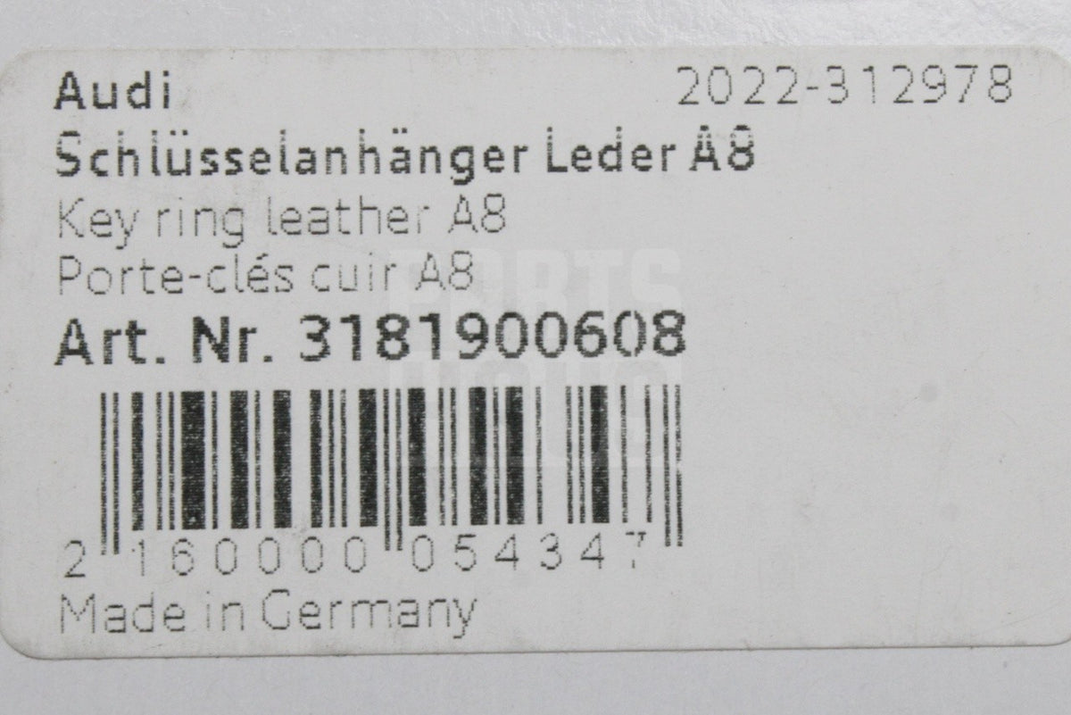 Audi A8 leather Key ring 3181900608
