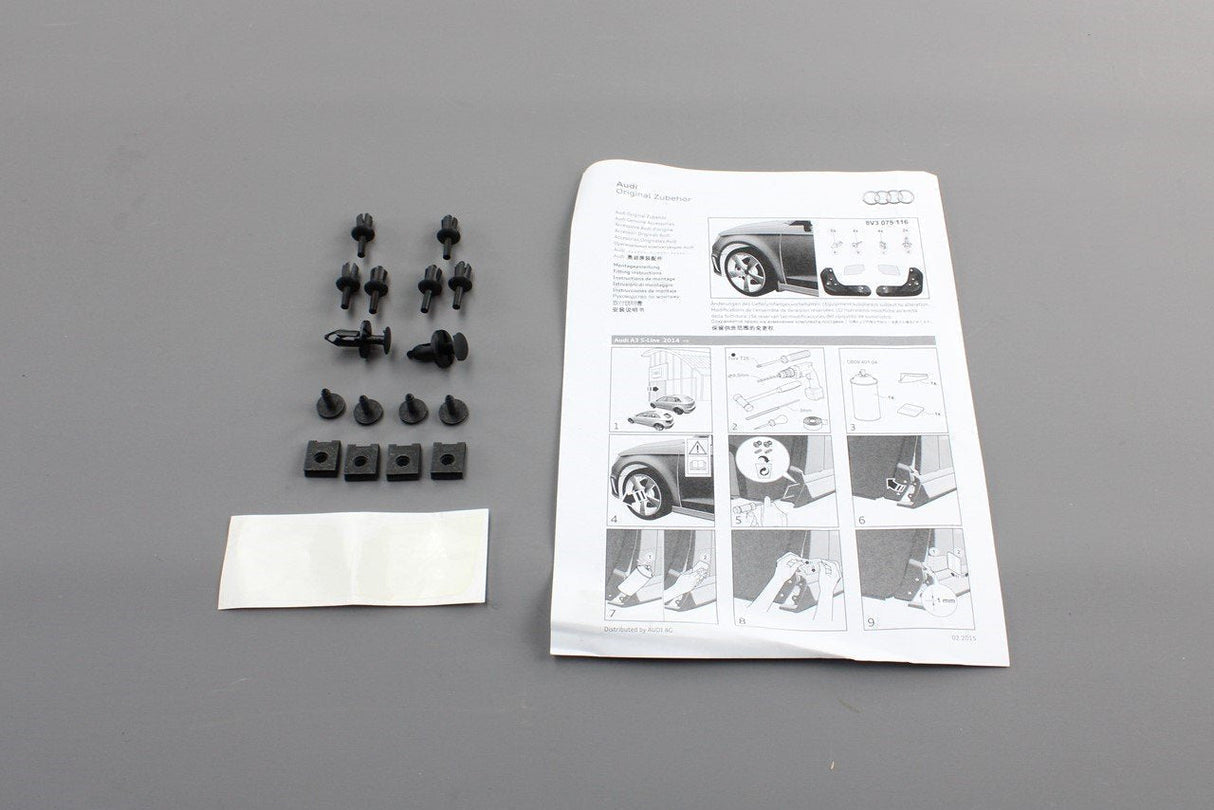 Audi A3 2013-2020 8V S-Line front mud flaps set 8V3075116