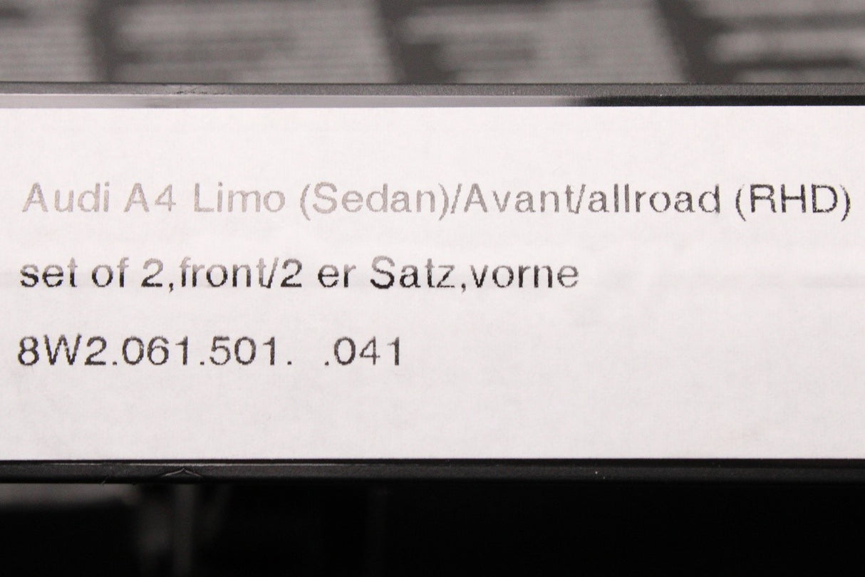 Audi A4 S4 B9 2016-2020 front rubber floor mats set (RHD) 8W2061501 041