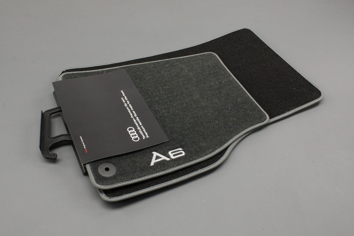 Audi A6 S6 RS6 2019-on premium carpet floor mats (front) 4K2061275 MNO, view 1