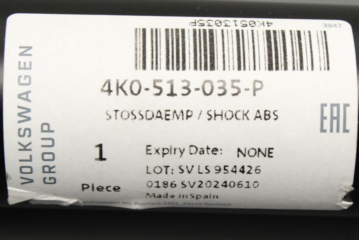 Audi A7 2019-on suspension gas shock absorber (rear) 4K0513035P